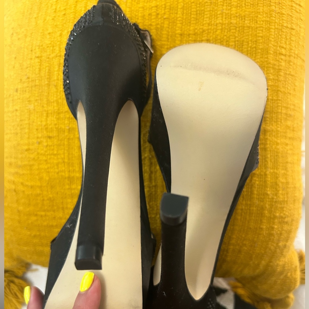 Zigi NY + Schutz Glam Black Platform Sandals  New - Picture 5 of 5
